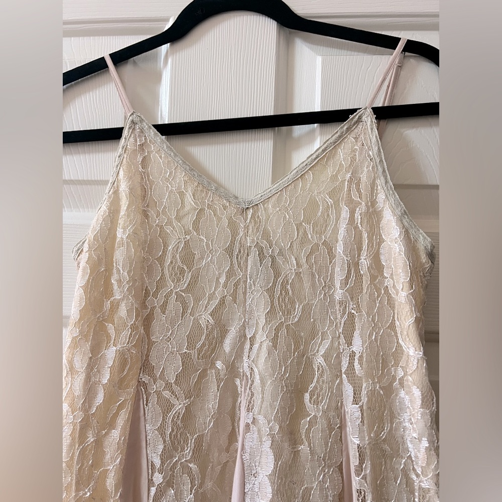 Brand New Beautiful paneled lace maxi dress.